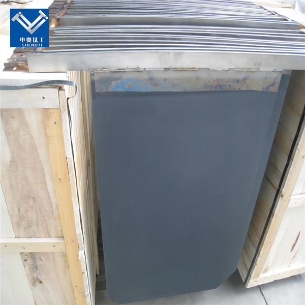 Titanium anode for copper recovery from etching solution